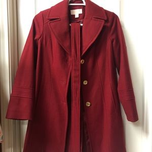 Michael Kors Red Coat with belt